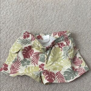 Zara Red and Green Athletic Shorts